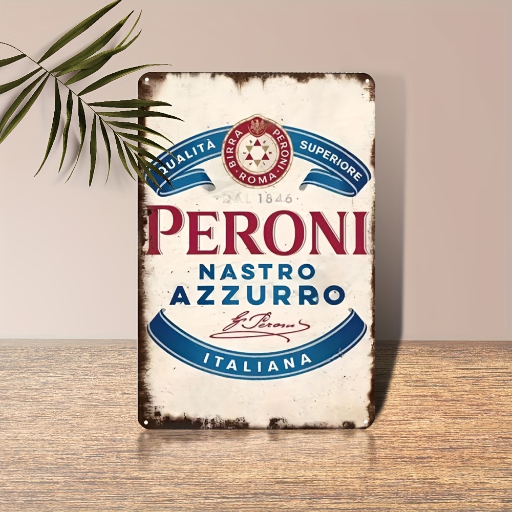 Home Bar And Restaurant - Placa de Metal Vintage Peroni Nastro