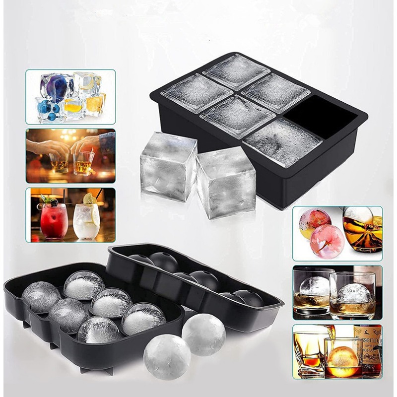 Ice Mold Sphere - 4/6/8/15 grades moldes de cubos de