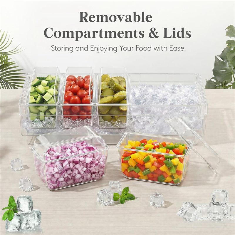 Recipientes refrigerados para  - Garnish Tray Set avaliação e preço