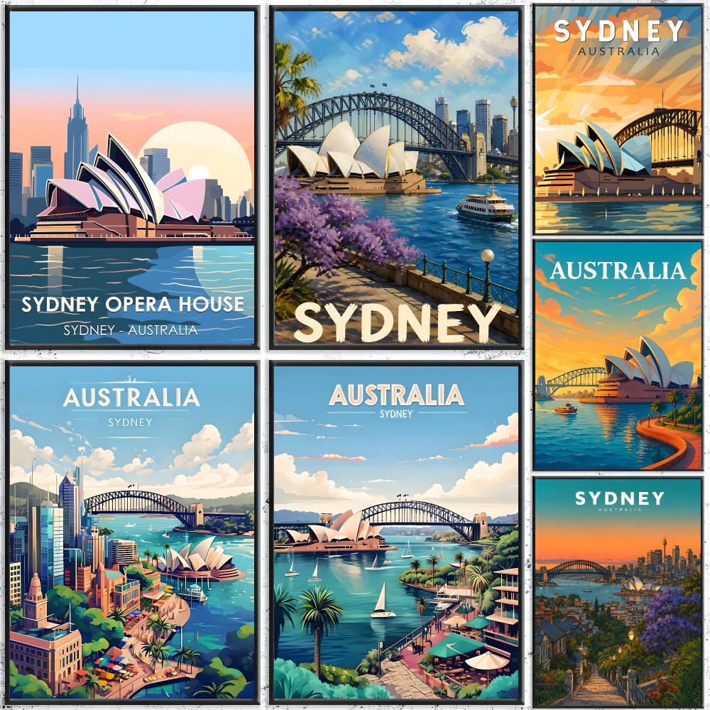 Pôster de Arte de Viagem de Sy - Home Bar Sydney avaliação e preço