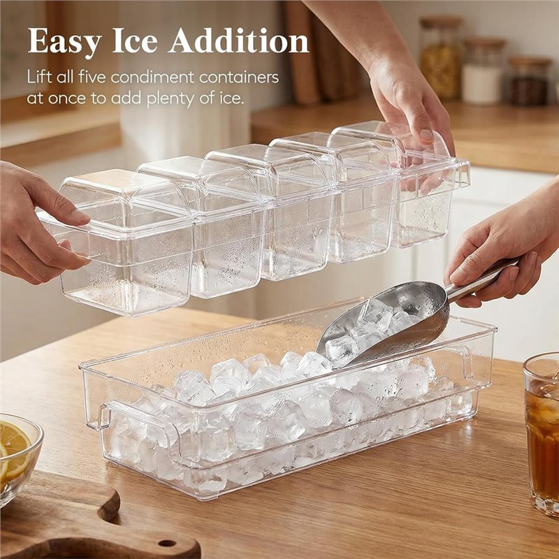 A27F - Conjunto de Serviço par - Garnish Tray Set avaliação e preço